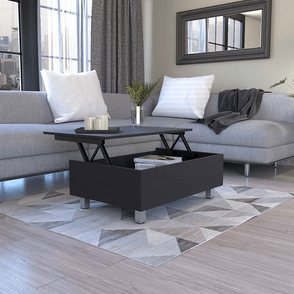 Annapolis Coffee Table, Lift Top, Black Wengue Finish - Coffee Table LLC - Coffee Tables