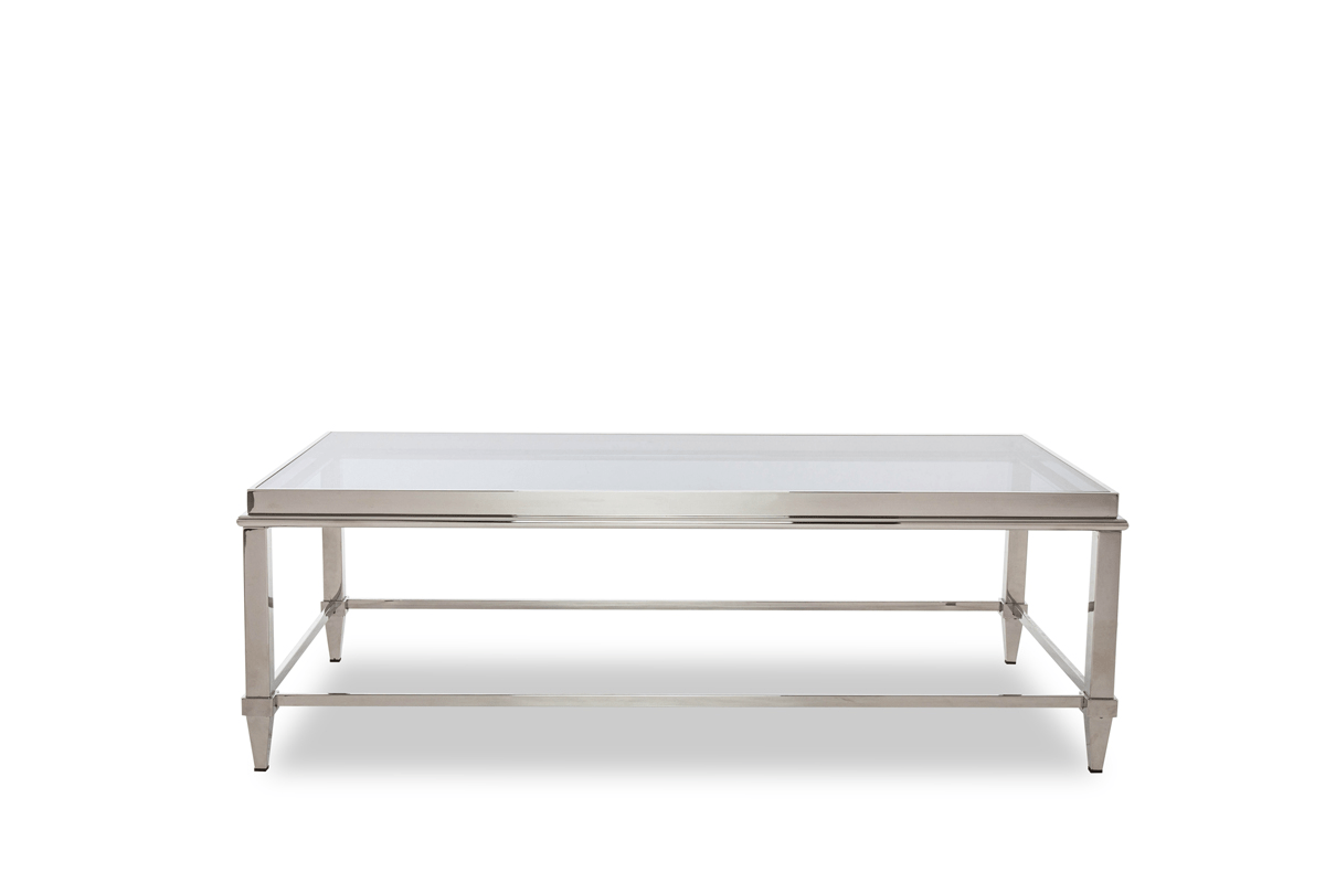 18" Steel And Glass Coffee Table - HomeRoots - Coffee Table LLC - Coffee Tables