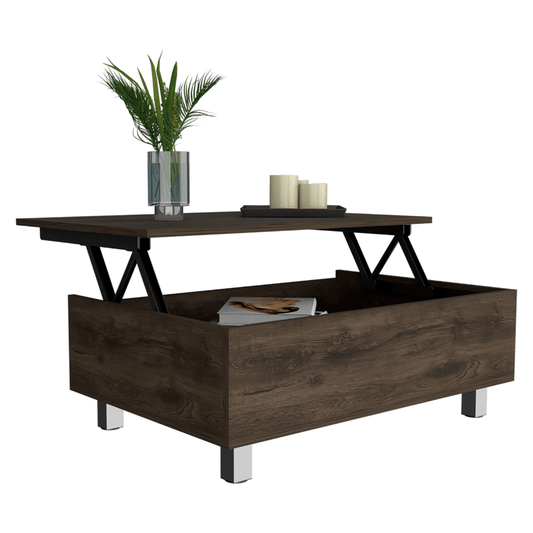 Annapolis Coffee Table, Lift Top, Black Wengue Finish - Coffee Table LLC - Coffee Tables