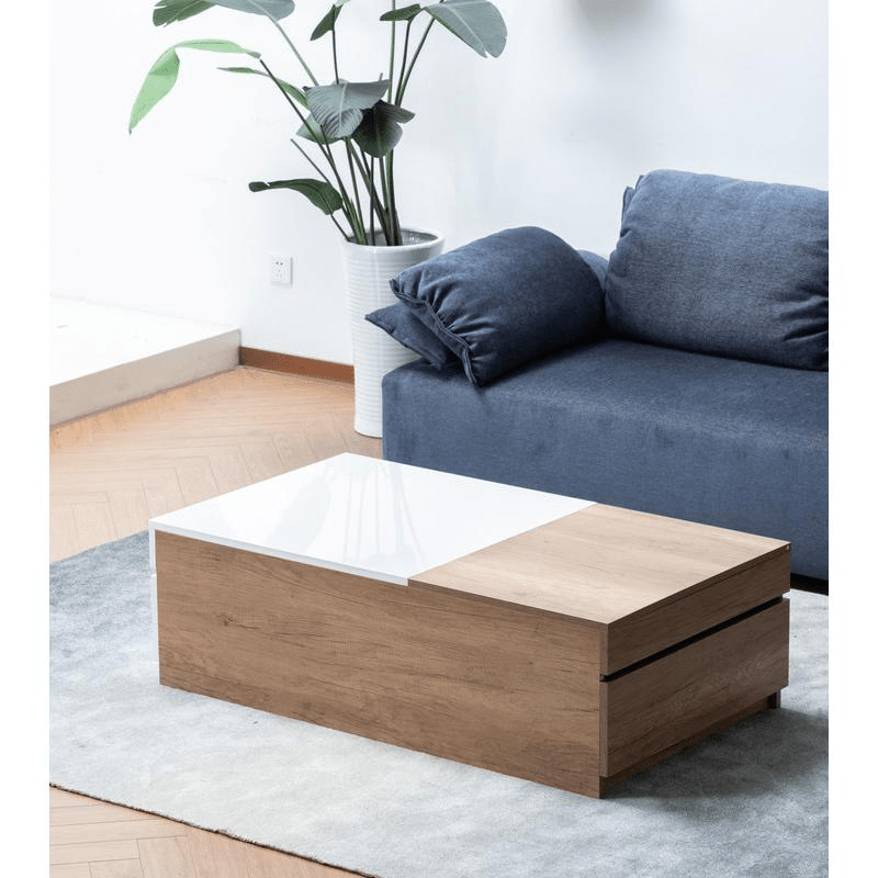 Arlo Coffee Table, Light Brown - Coffee Table LLC - Coffee Tables