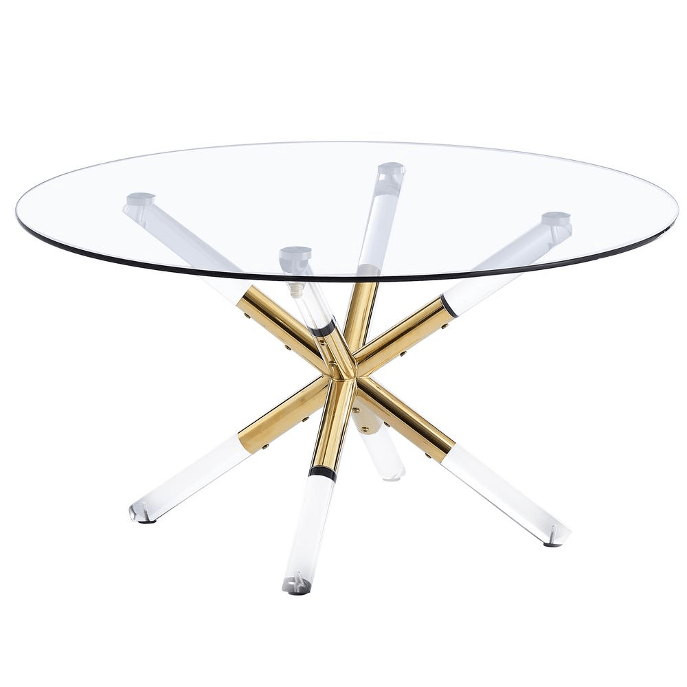 Best Master Dalton Glass Coffee Table - Coffee Table LLC - Coffee Tables