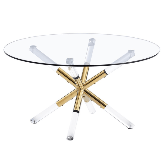 Best Master Dalton Glass Coffee Table - Coffee Table LLC - Coffee Tables