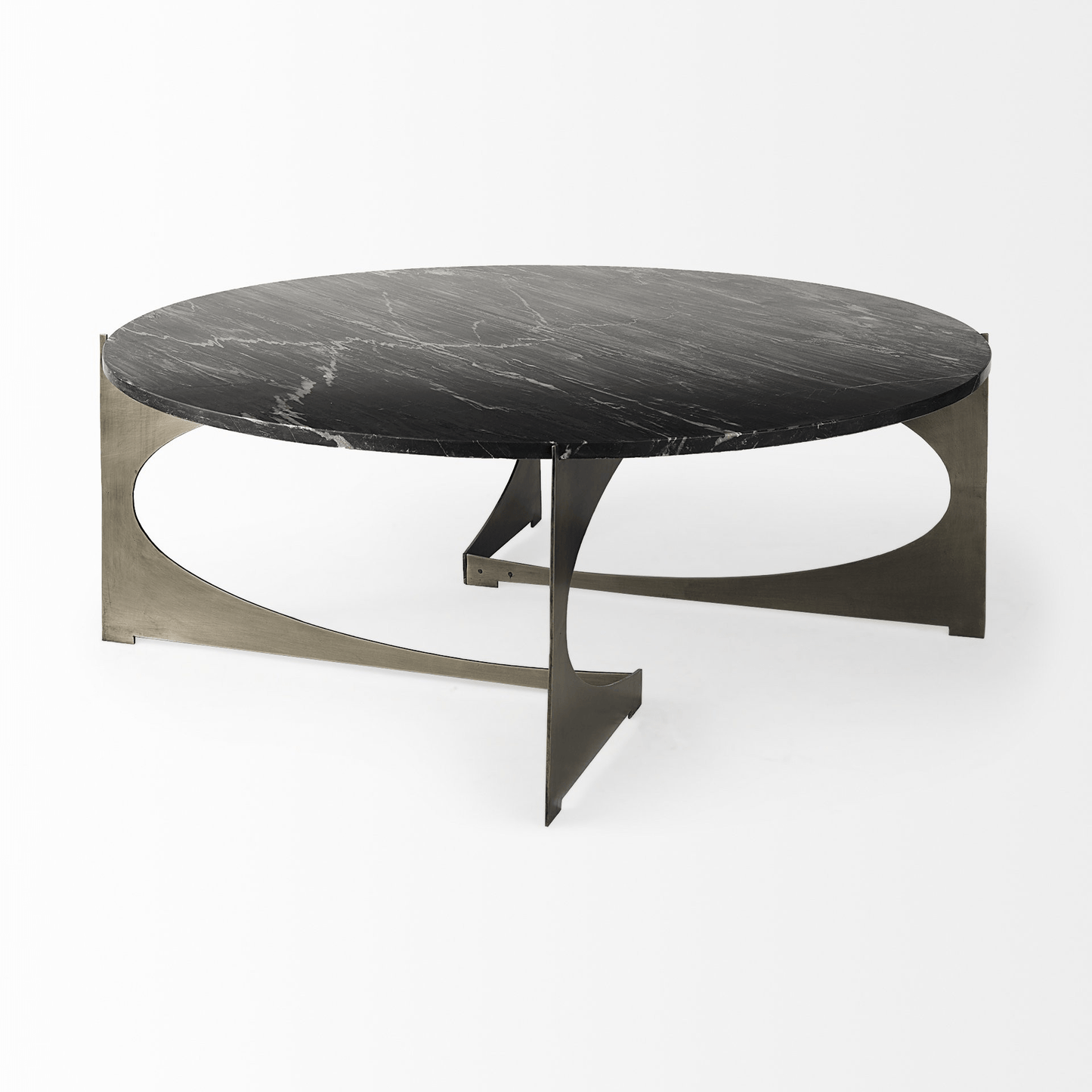 Contemporary Black Marble Coffee Table - Coffee Table LLC -