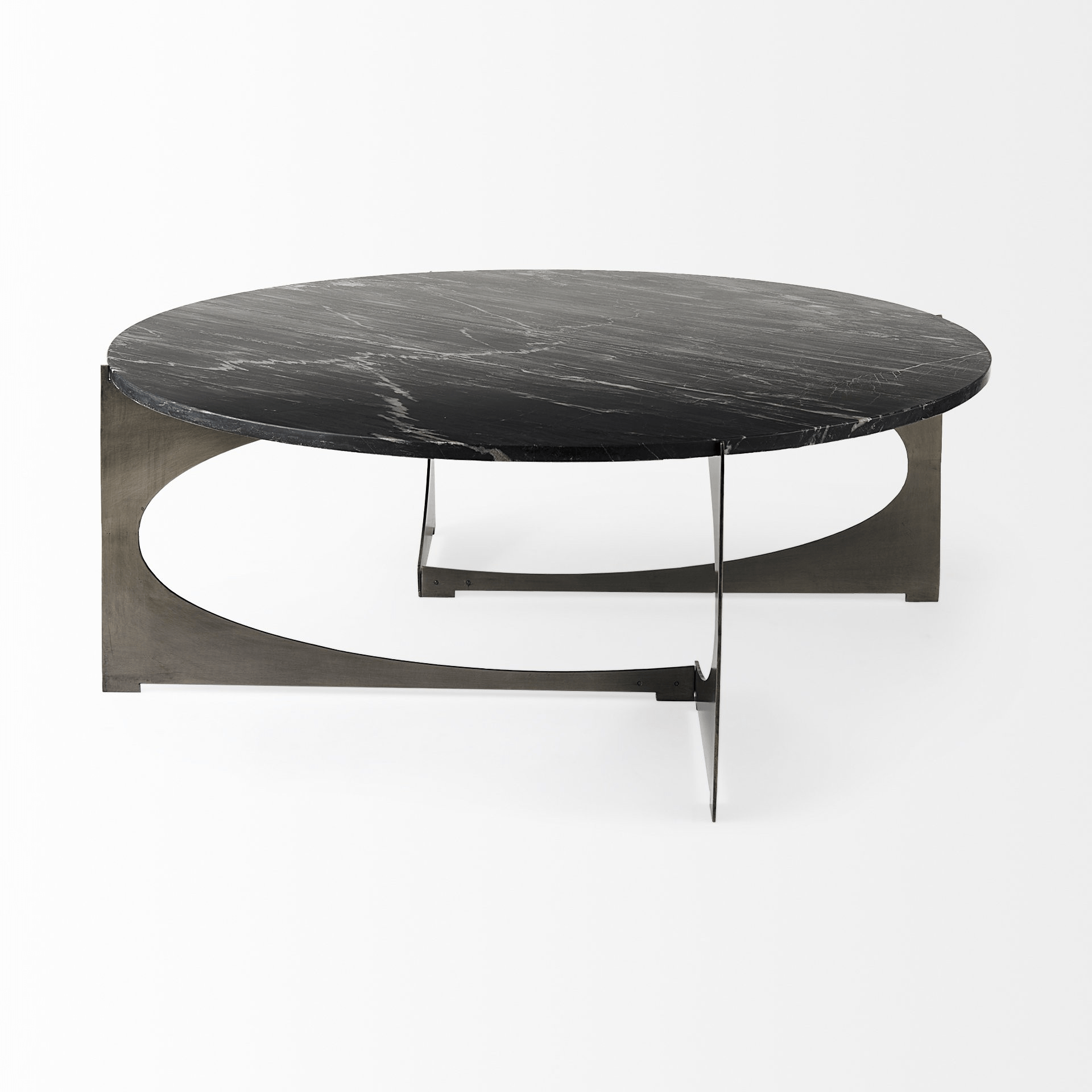 Contemporary Black Marble Coffee Table - Coffee Table LLC -