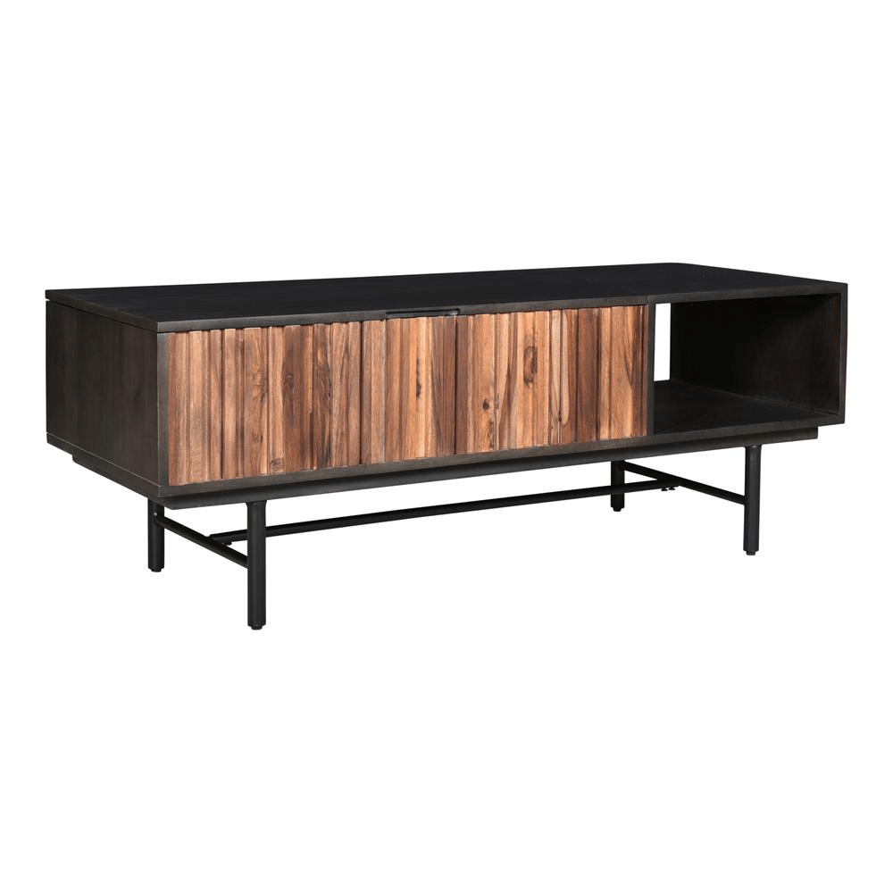 Jackson Storage Coffee Table, Black - Coffee Table LLC - Coffee Tables