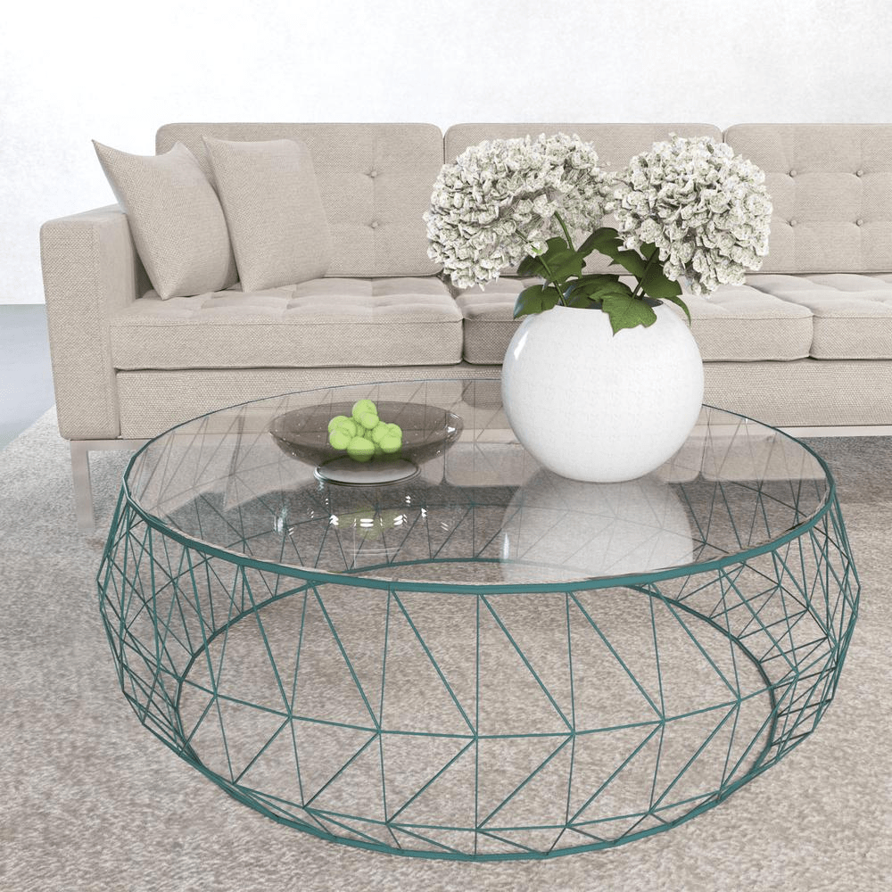 Malibu Modern Round Coffee Table - Coffee Table LLC - Coffee Tables