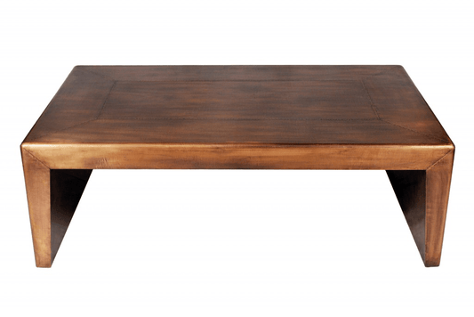 Modern Copper Tone Coffee Table - HomeRoots - Coffee Table LLC - Coffee Tables