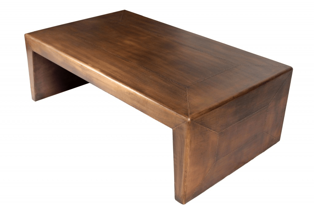 Modern Copper Tone Coffee Table - HomeRoots - Coffee Table LLC - Coffee Tables