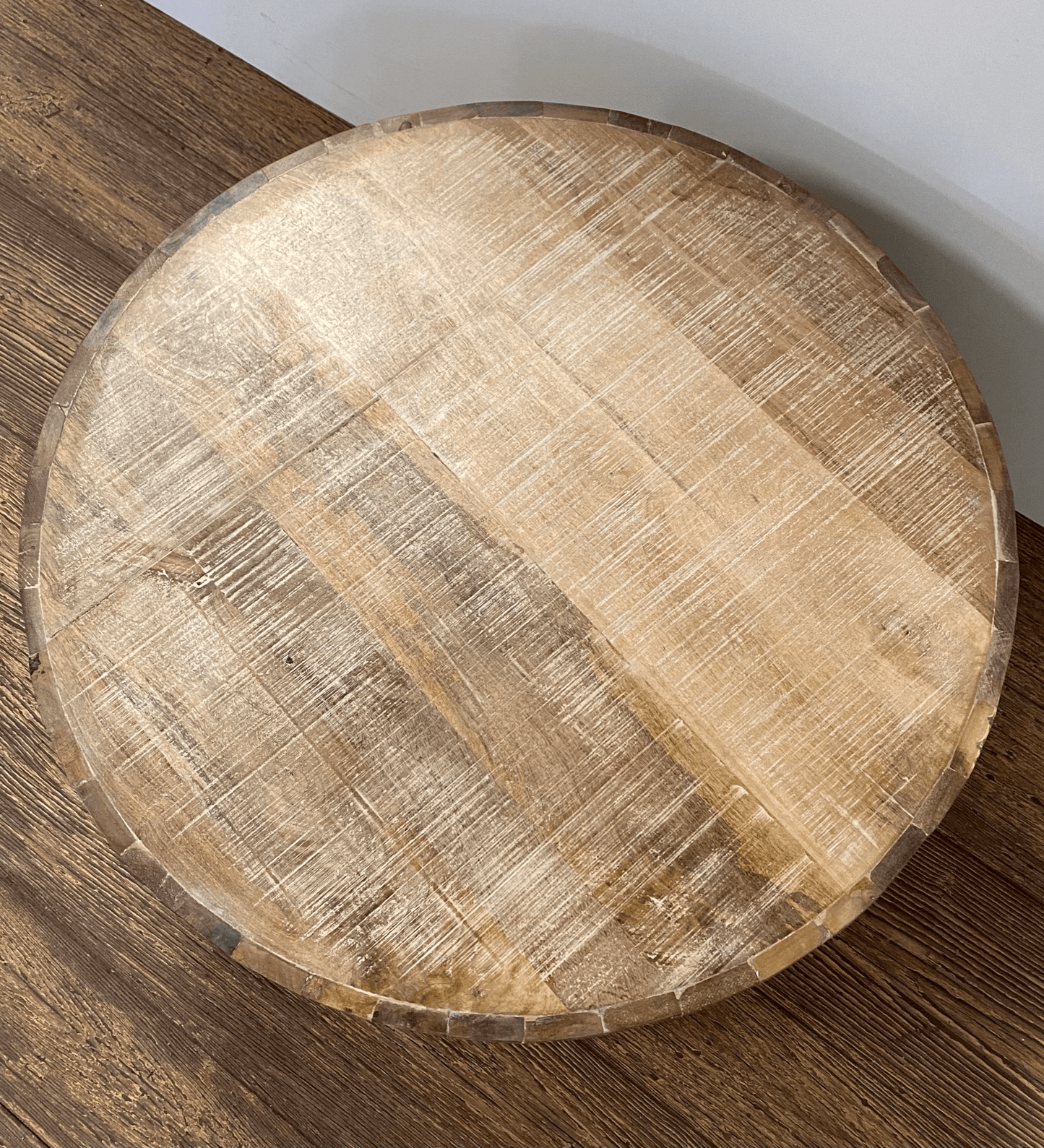 Updated Rustic Round Stump Coffee Table - Coffee Table LLC - Coffee Tables