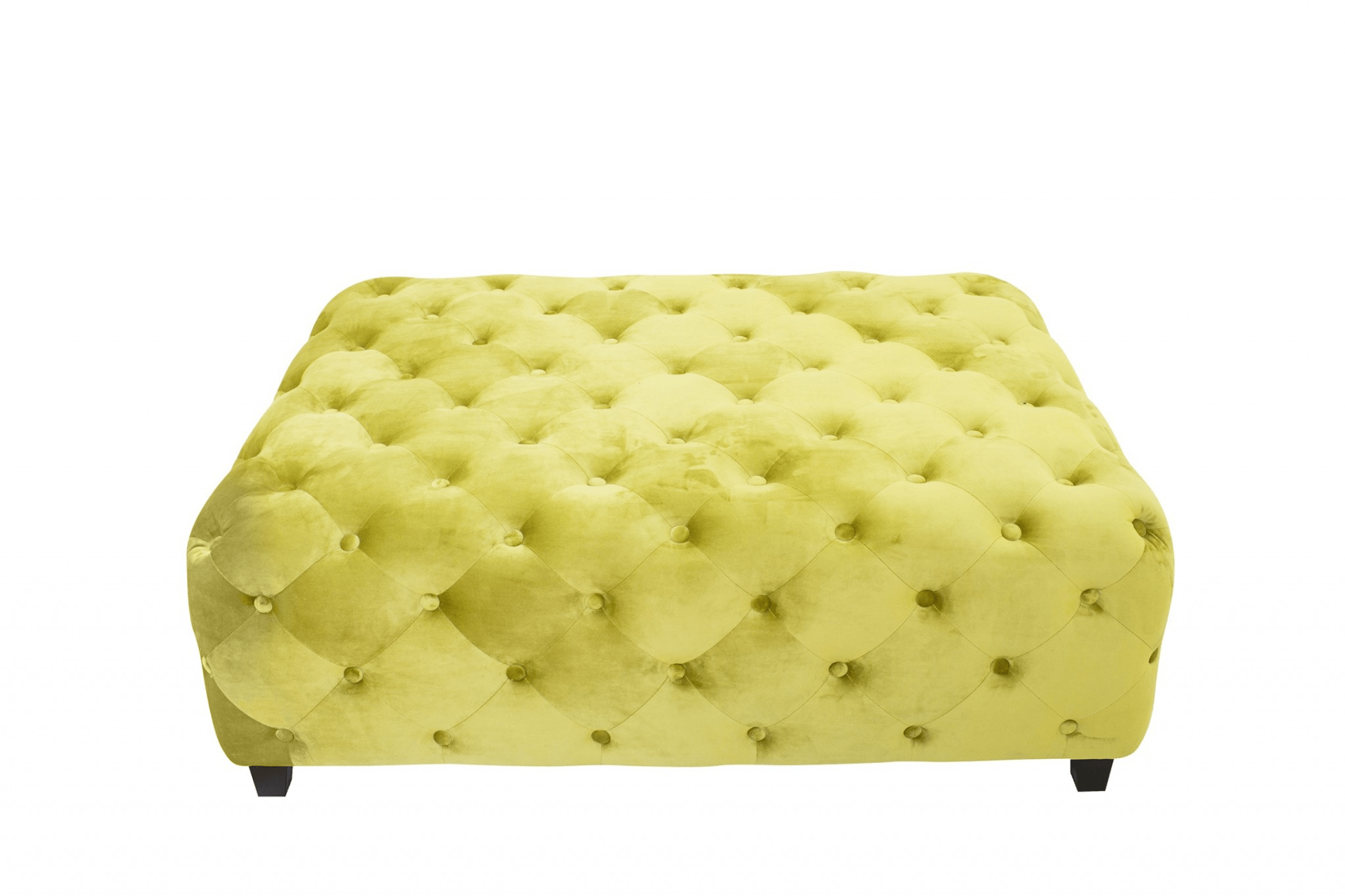 Velvety Green Modern Square Coffee Table - Coffee Table LLC - Coffee Tables