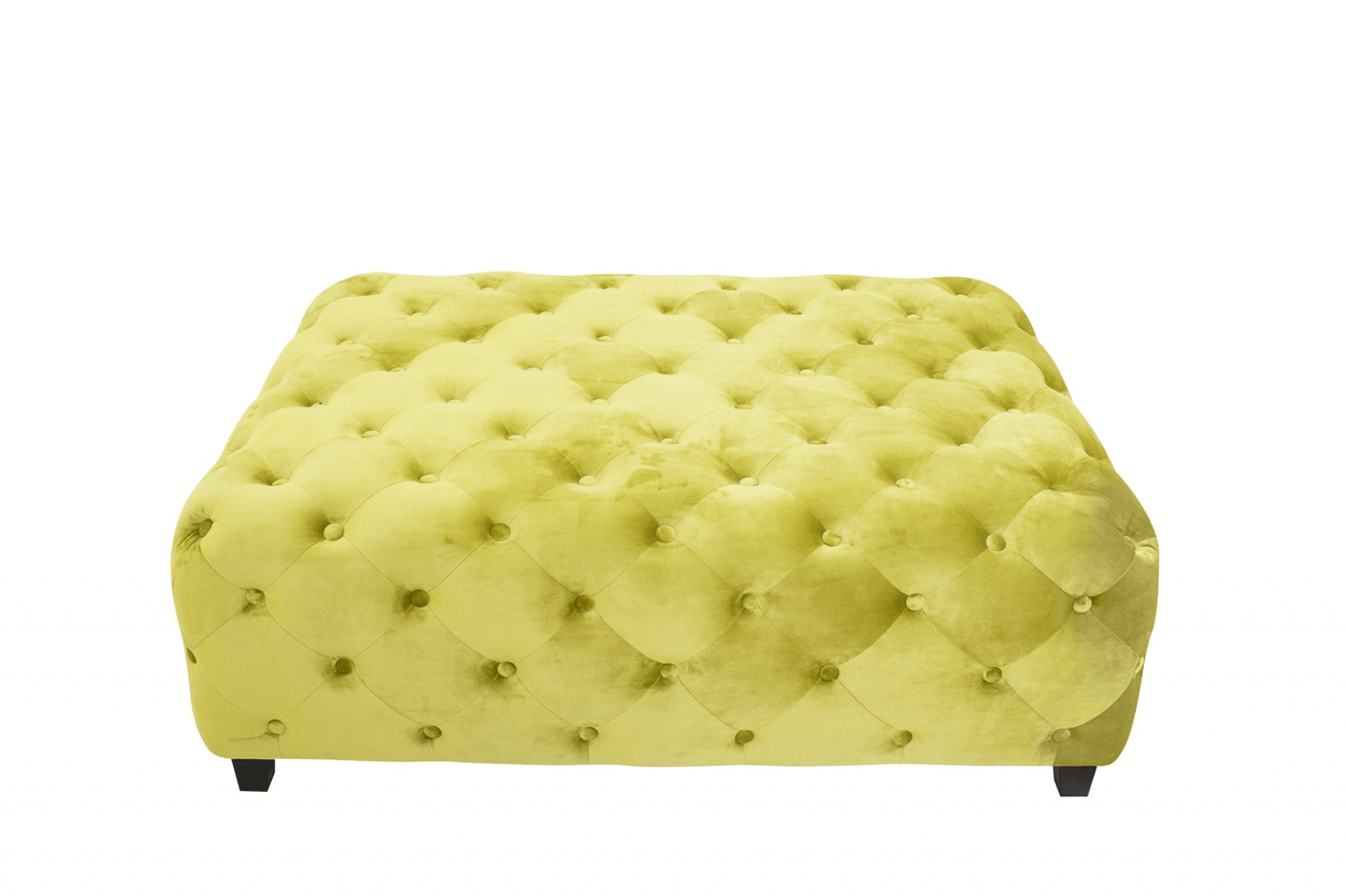 Velvety Green Modern Square Coffee Table - Coffee Table LLC - Coffee Tables